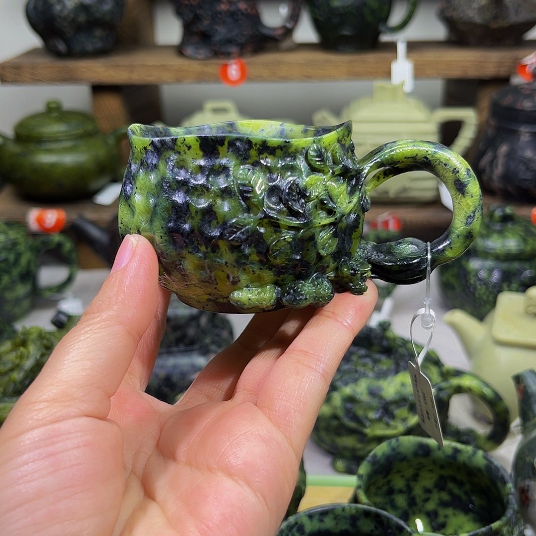 T****a石材藏玉药王石精品有冰纹