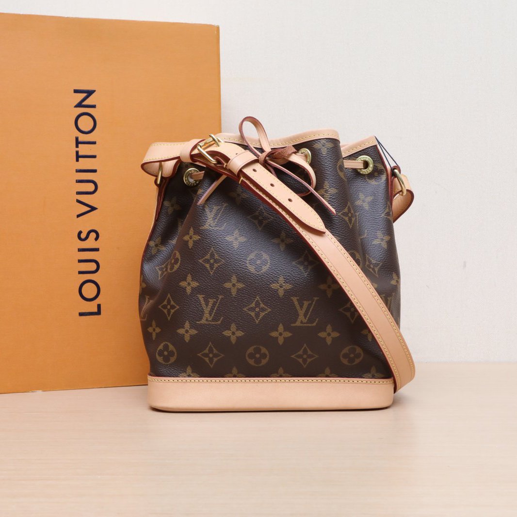 99新 LouisVuitton/路易威登 小花柳 NOÉ 水桶包 BB 老花 芯片