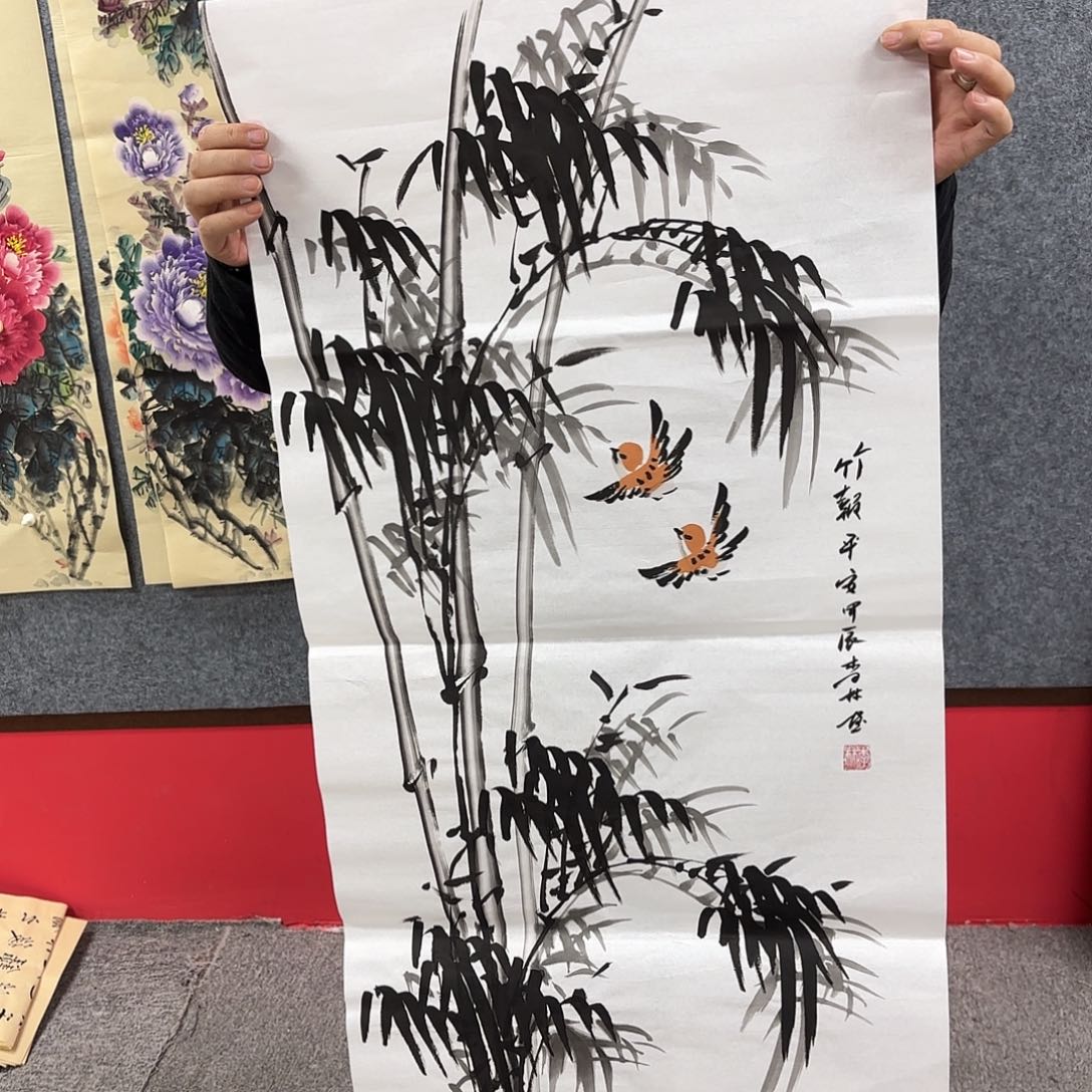 国画国画作品多次入选国内外
