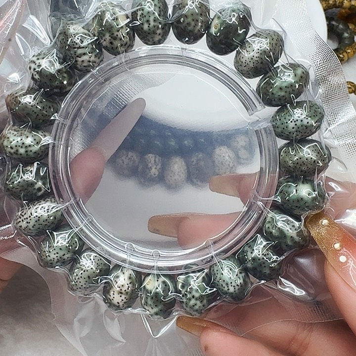 星月菩提手串317傲世变态绿星月菩提15苹果单圈