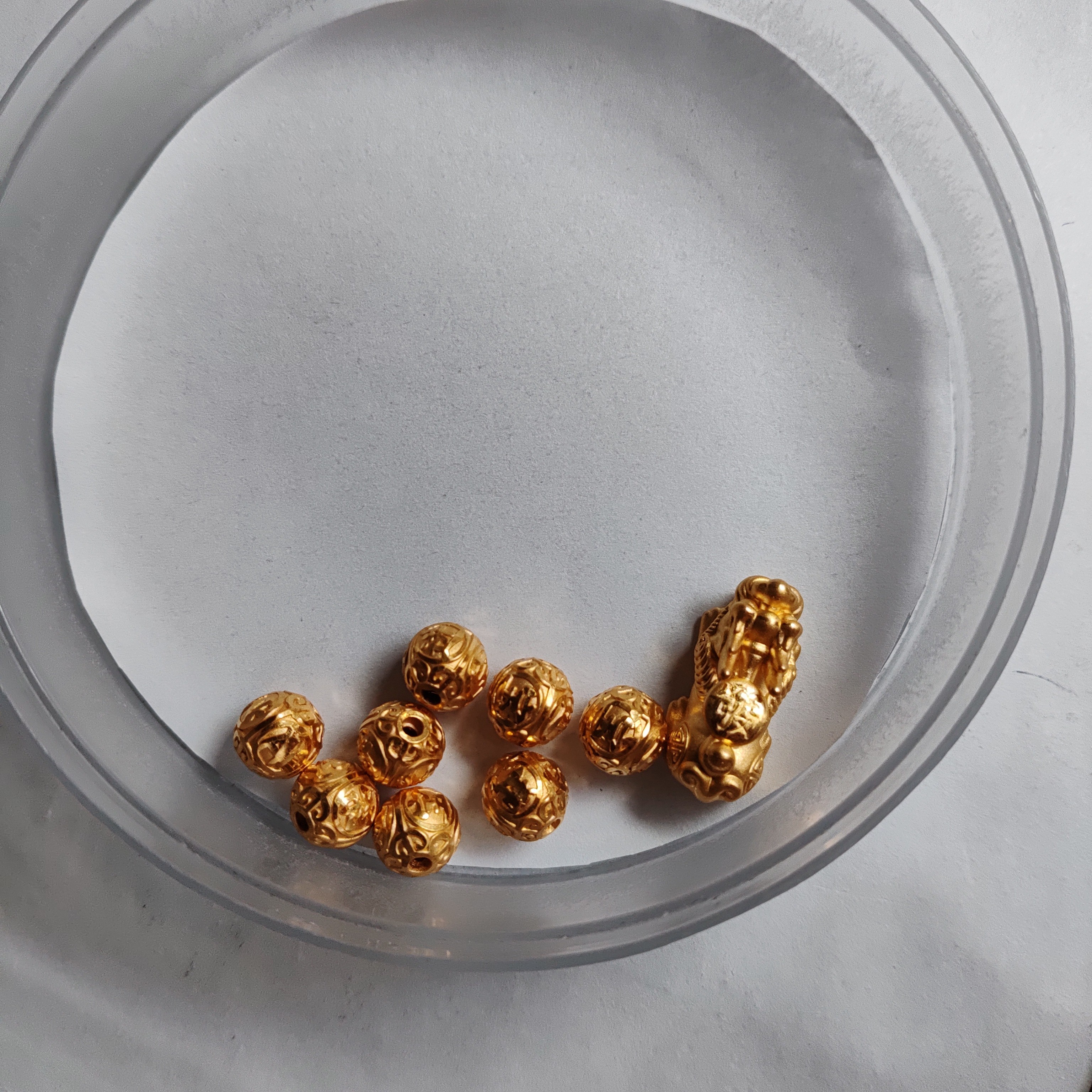 金元宝足金999貔貅珠子首饰