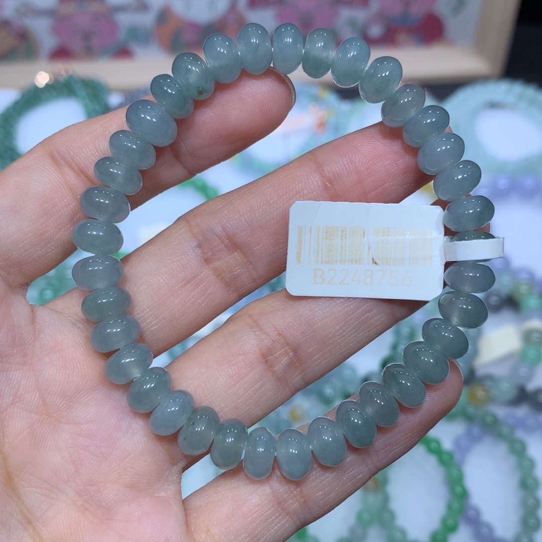 翡翠未镶嵌手链天然