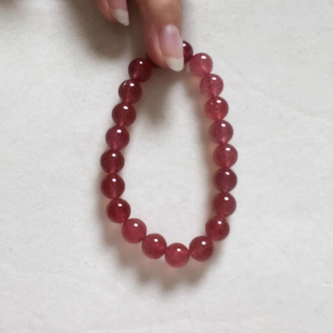 石英质玉未镶嵌手串简单