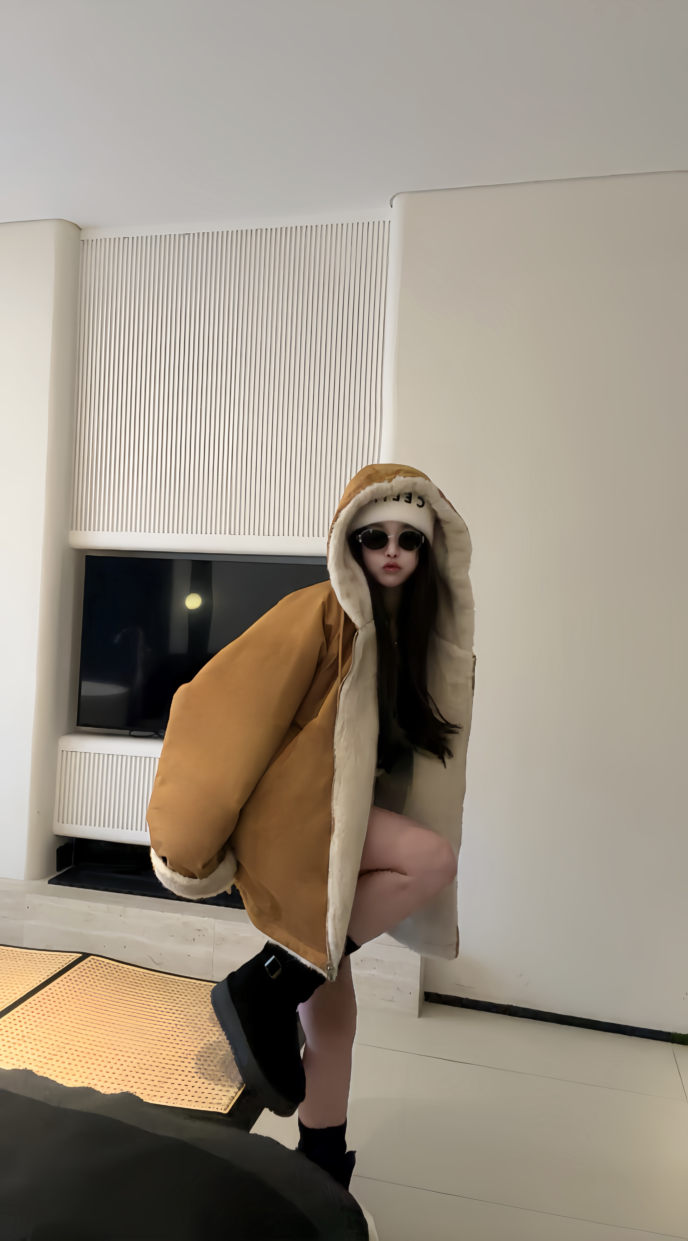 【蛇蛇•studio】冬季新款重磅流行独特超好看两面穿水貂毛外套