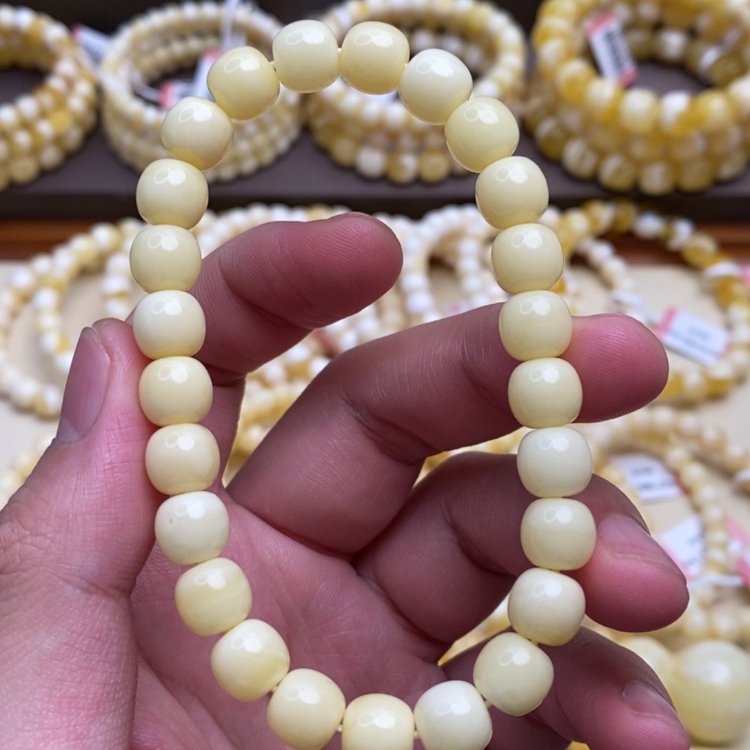 琥珀未镶嵌珠宝奇石8.5mm