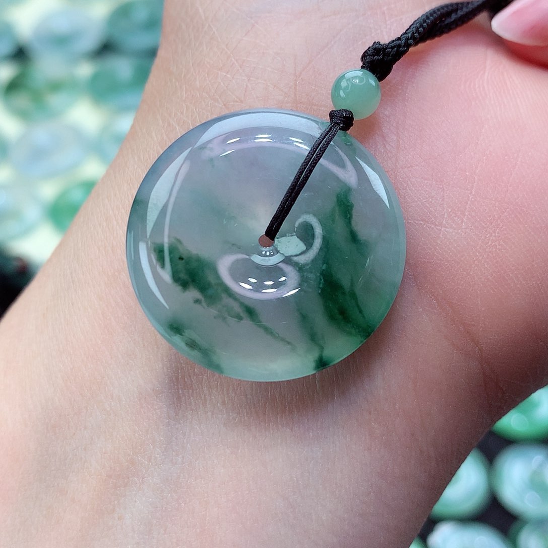 翡翠颈饰未镶嵌22尺寸27.0-5.9