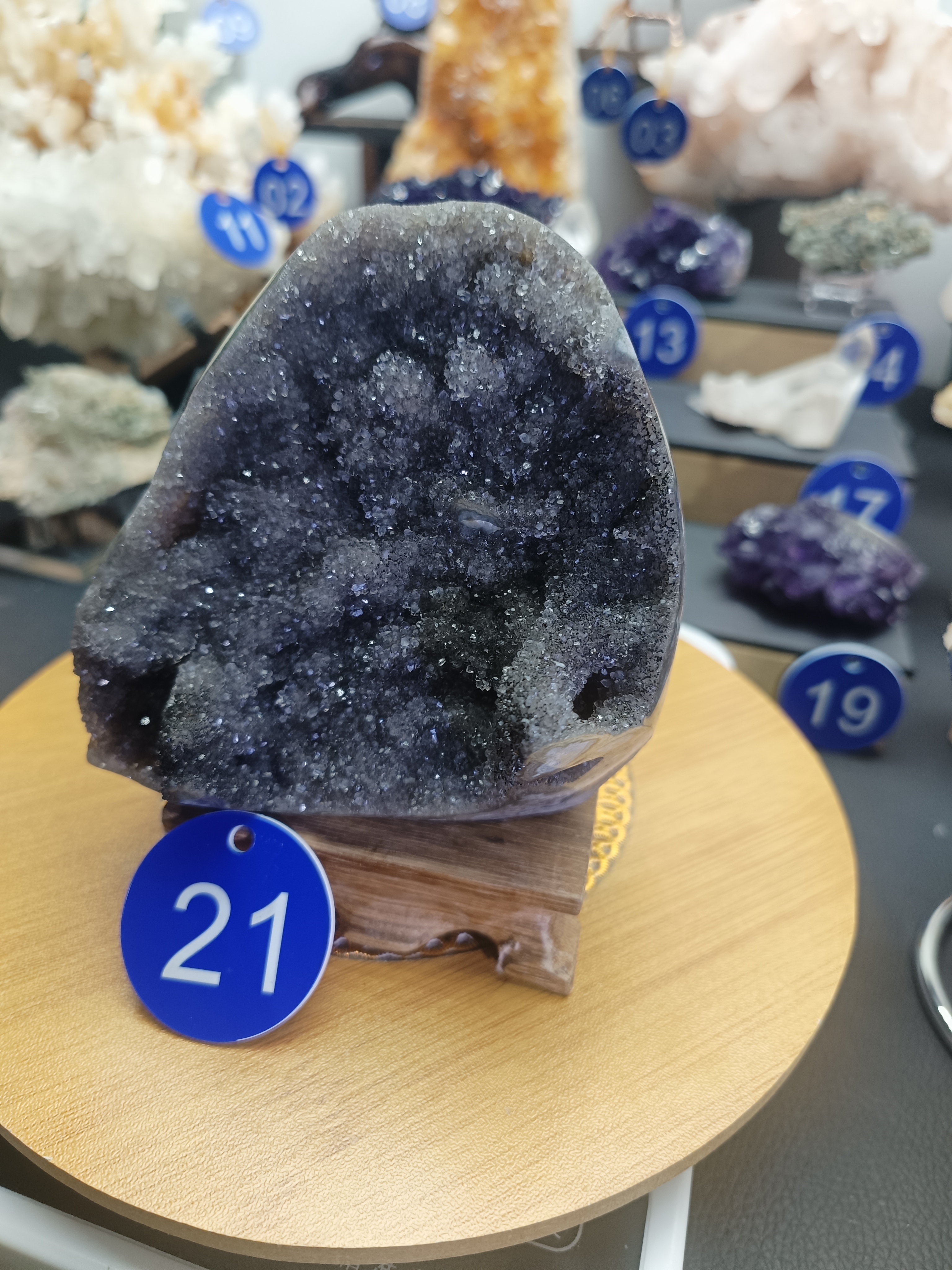 天然水晶书房摆件，办公室摆件创意主人杯