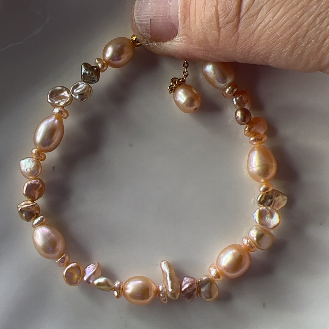 手绳合金淡水珍珠873