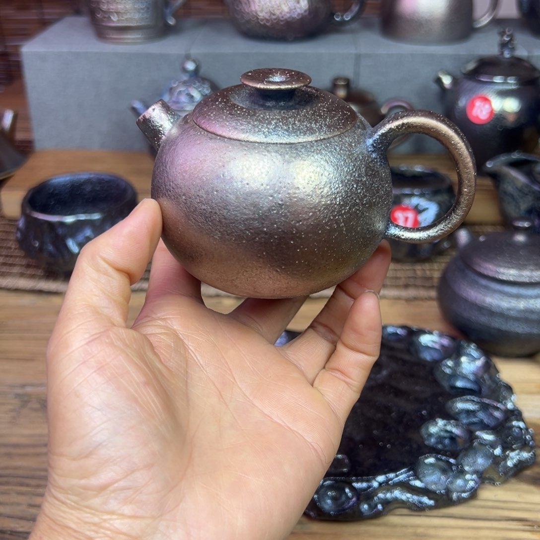 飘**神云南建水紫陶柴烧壶