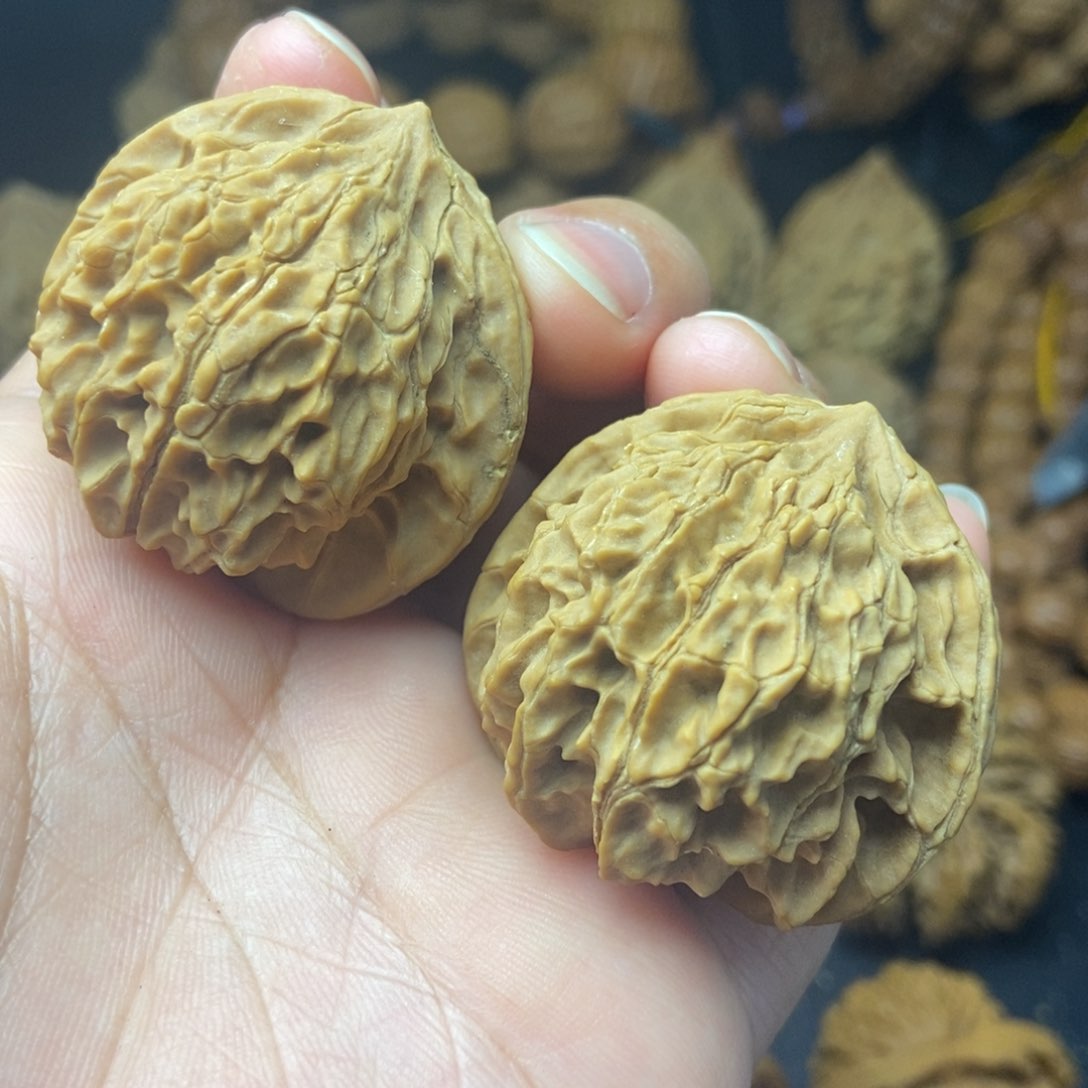 桃核把件秦岭核桃野麻38