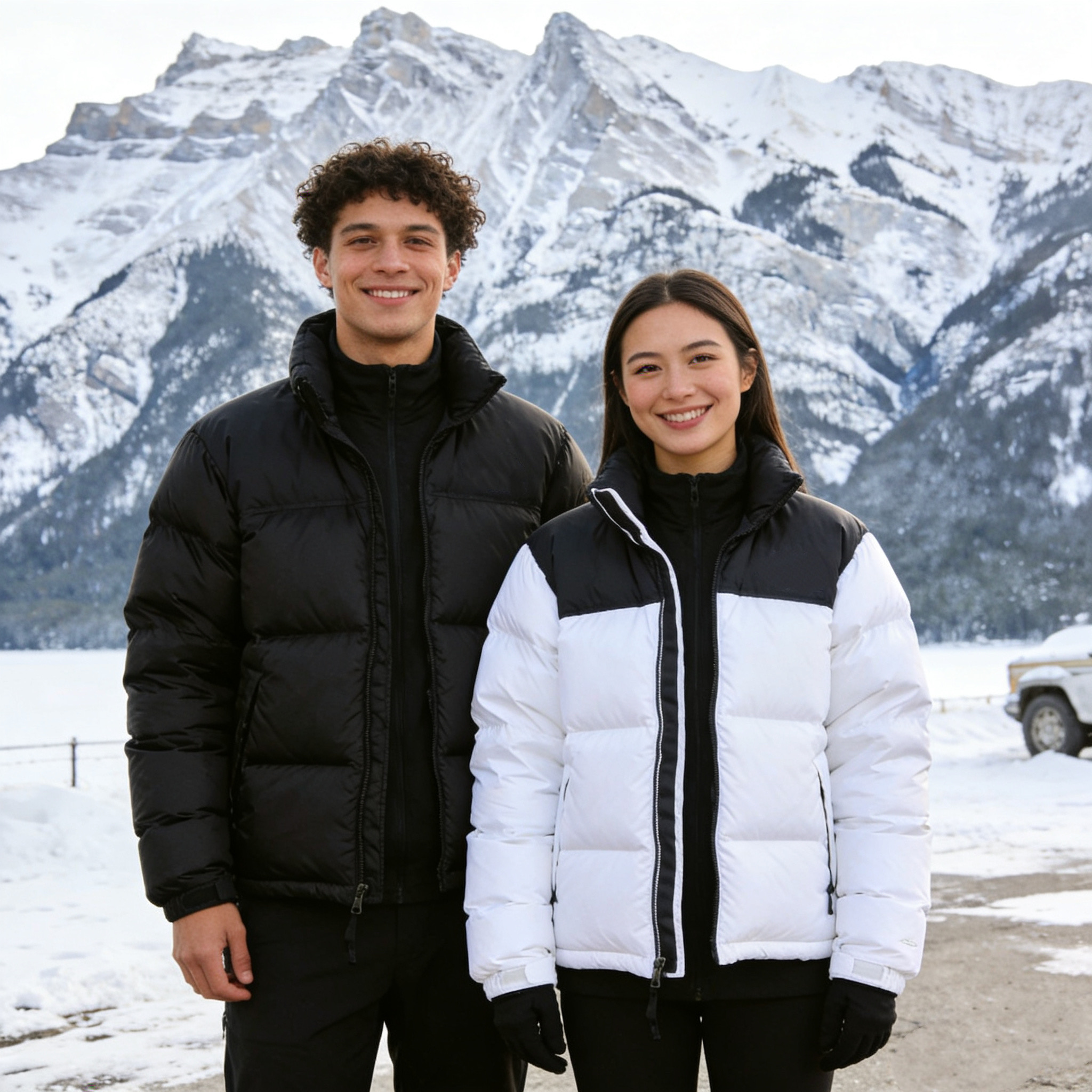 刺绣羽绒服新款时尚运动户外男女同款外套BY222222