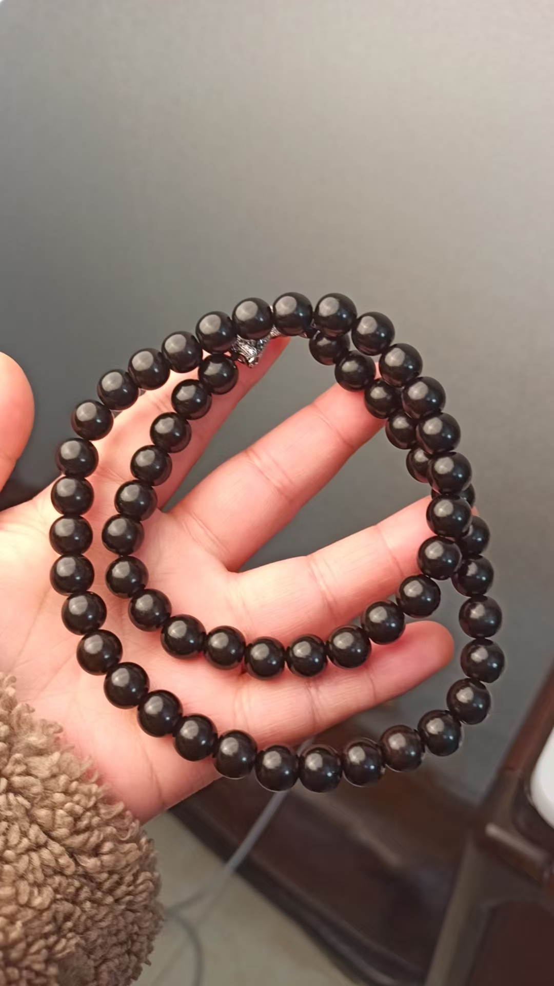 圣吉8号黑色项链