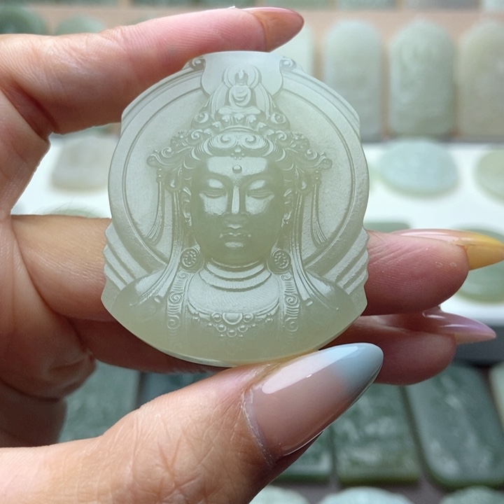 和田玉未镶嵌颈饰