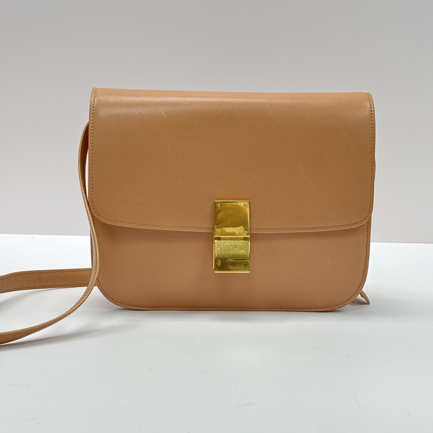 95新 Celine/思琳 金扣中号 box单肩斜挎包 08004