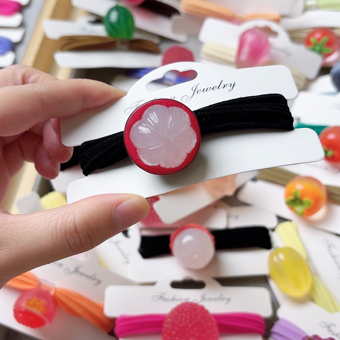 布艺铁合金山竹夜光发绳