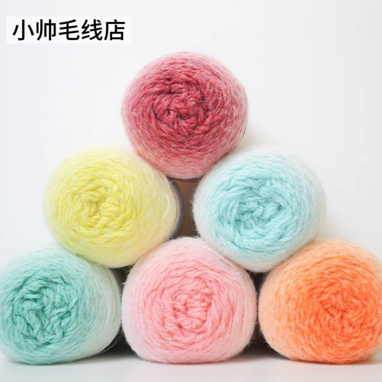 微瑕处理长渐变线瑕疵处理钩织花束毯子DIY