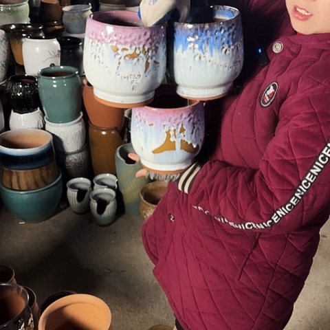 口14高16瑕疵盆子 