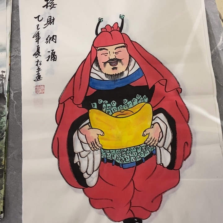 枕书斋画廊的直播间