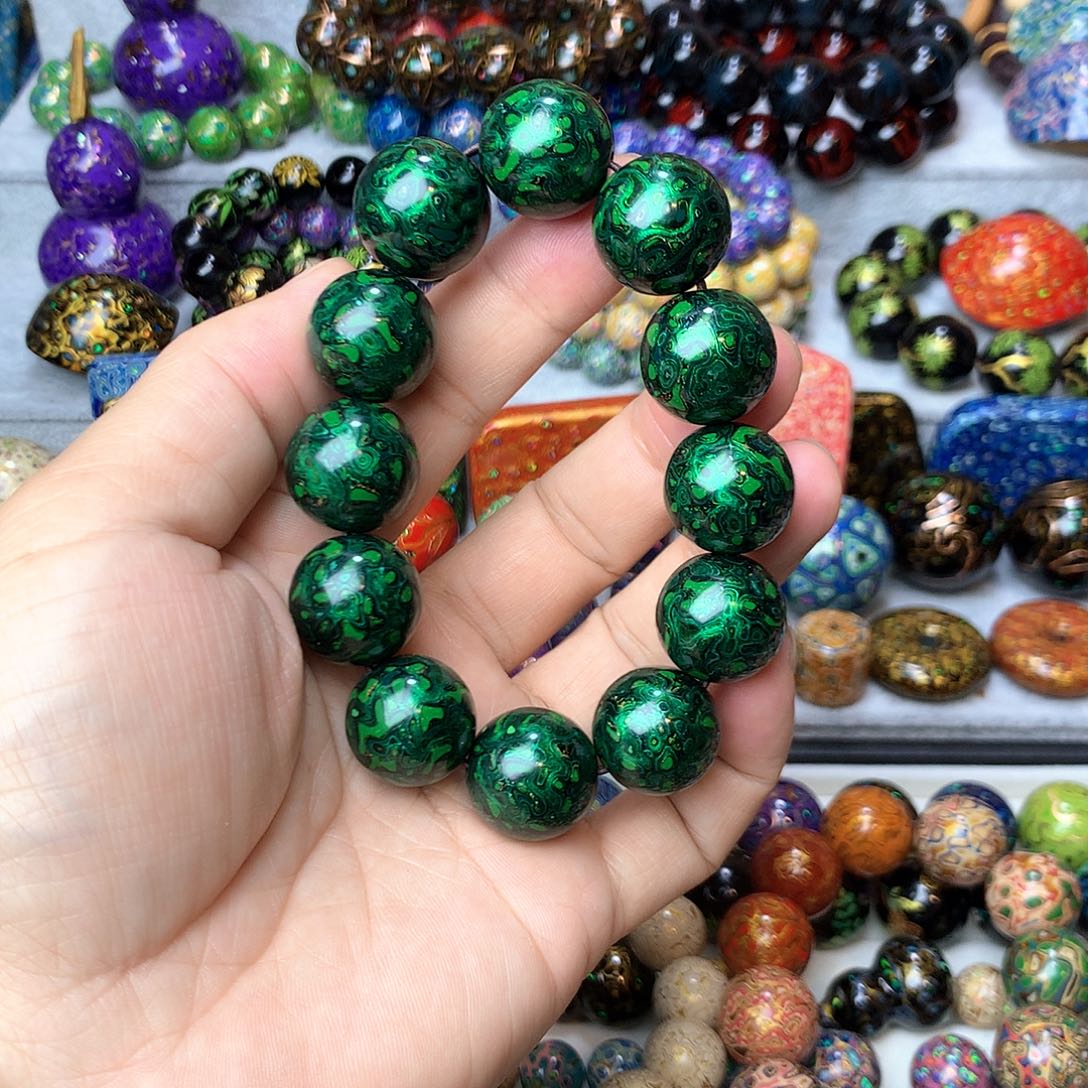 相**笑大漆千层犀皮1.8极光绿12颗