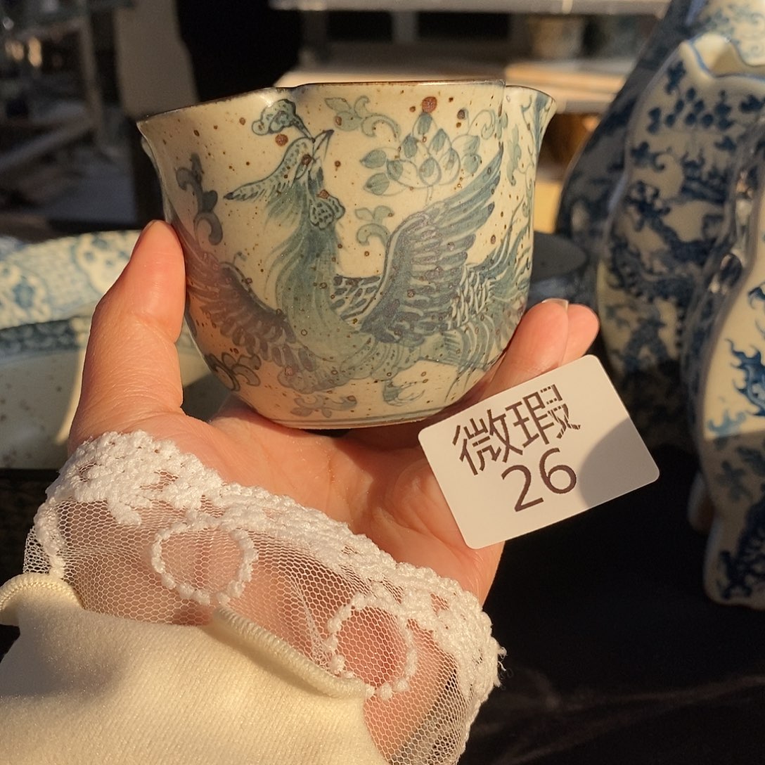 陶手工手绘青花高温陶瓷