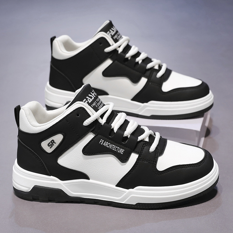 秋季男鞋新款透气高帮鞋子男韩版潮流百搭厚ZB11