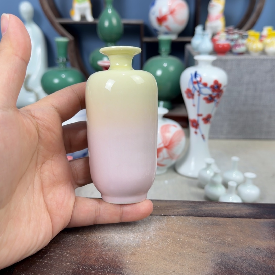 陶瓷手工小花器摆件