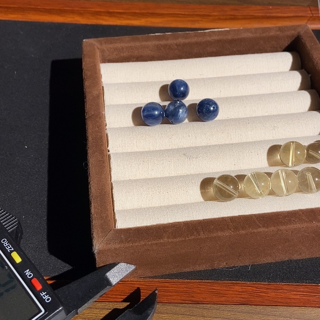 单珠未镶嵌蓝晶石12m单珠