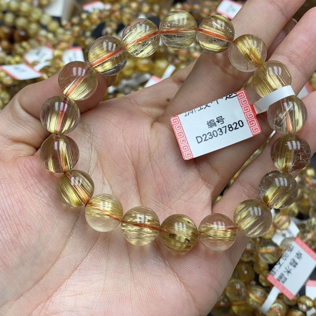 发晶手串未镶嵌卓慕水晶钛晶D23037820J