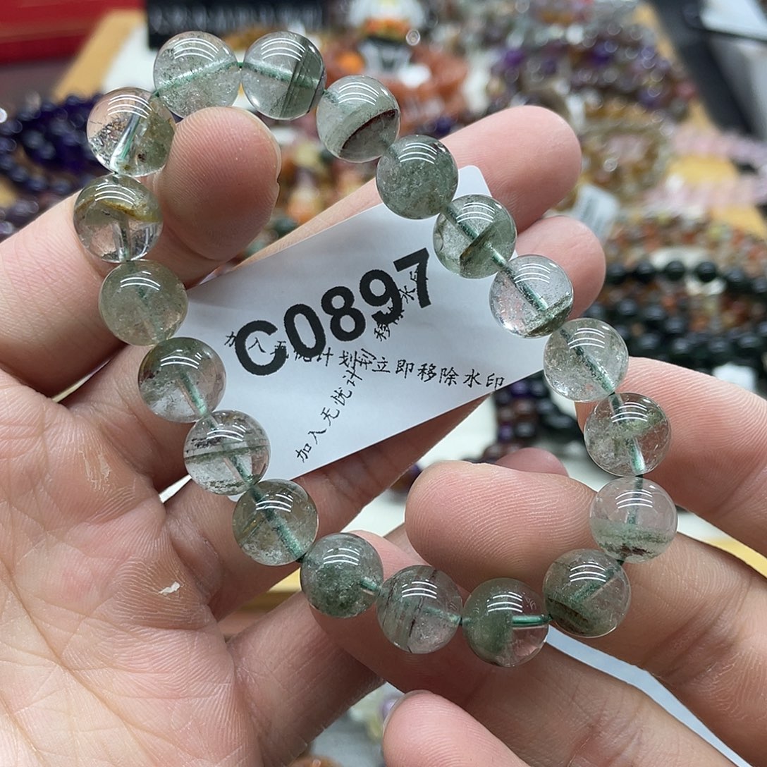 未镶嵌水晶手链天然