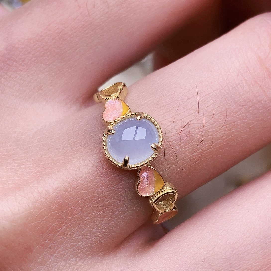 翡翠戒指银S925镶嵌翡翠戒指银s925镶嵌