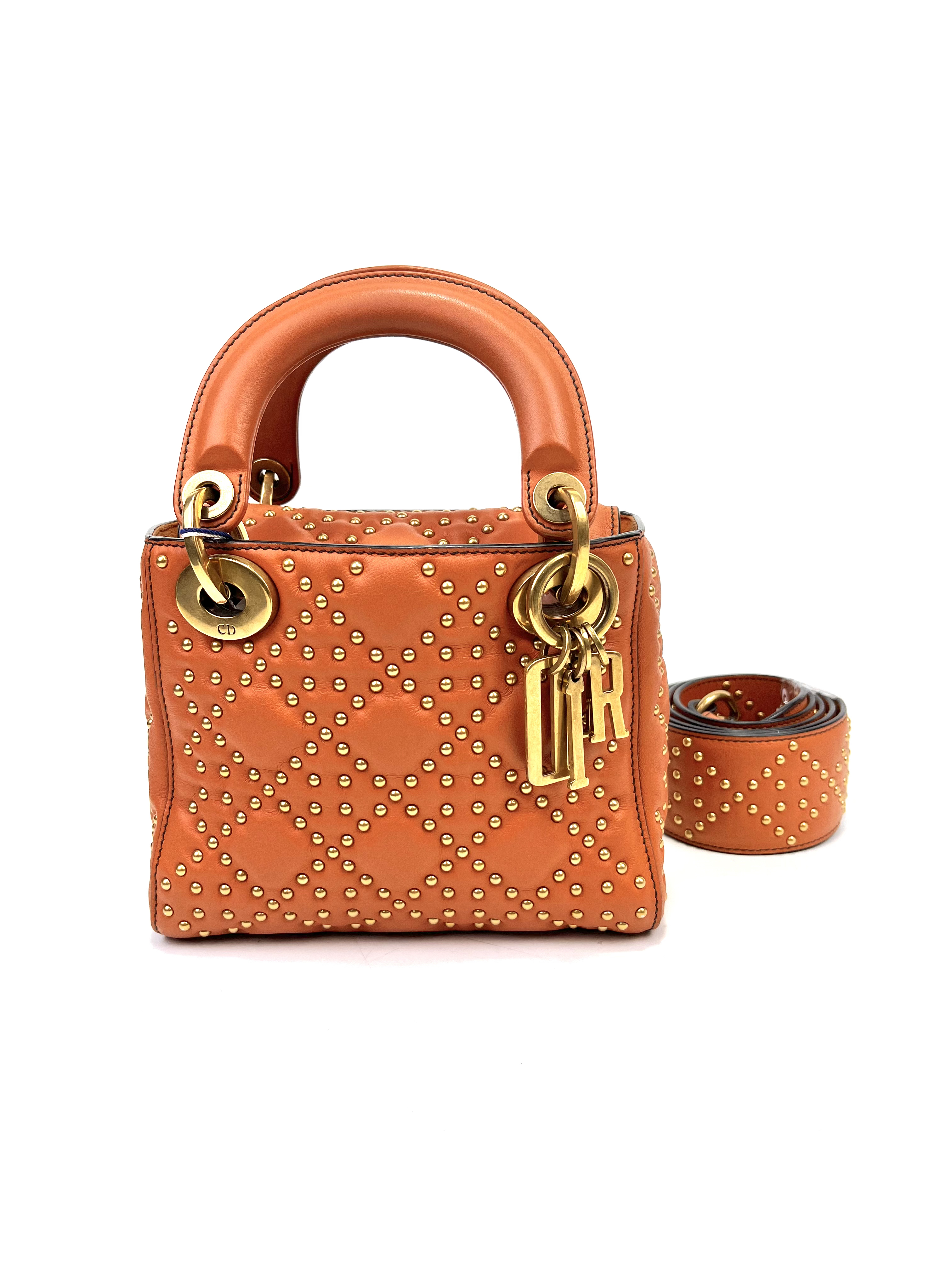 99新 DIOR/迪奥 维舒/98新/迪奥Lady铆钉戴妃/64043394