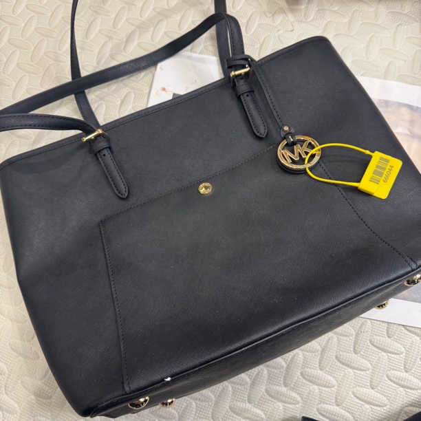 99新 MICHAEL KORS/迈克高仕 黑色全皮腋下托特包