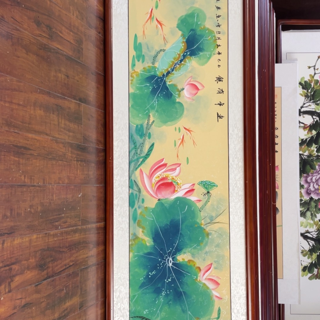 国画带框尺寸48*163厘米