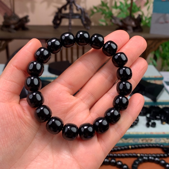 和田玉（青玉）手链未镶嵌硕*