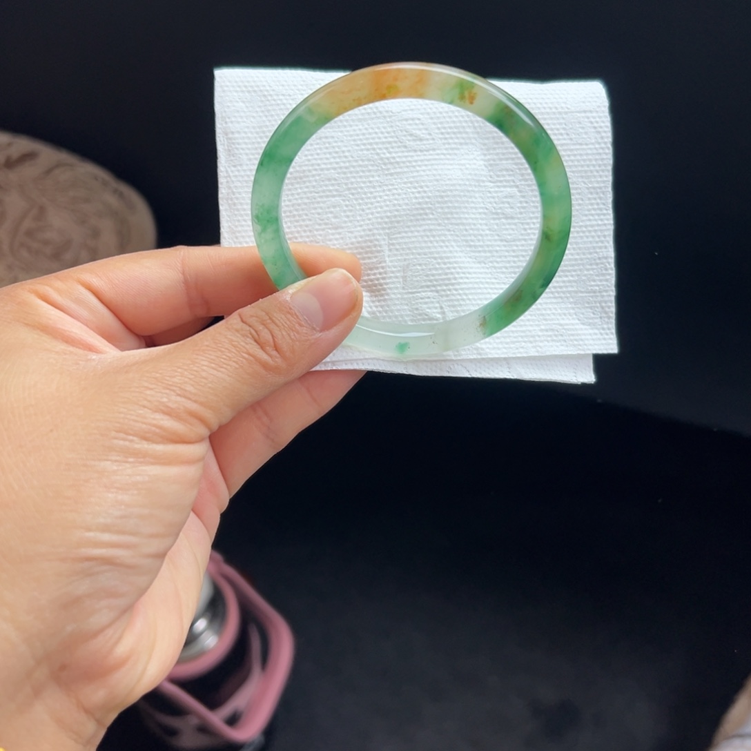 石英质玉未镶嵌手镯非洲翠5556