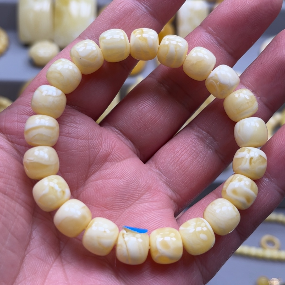 琥珀未镶嵌手链手串