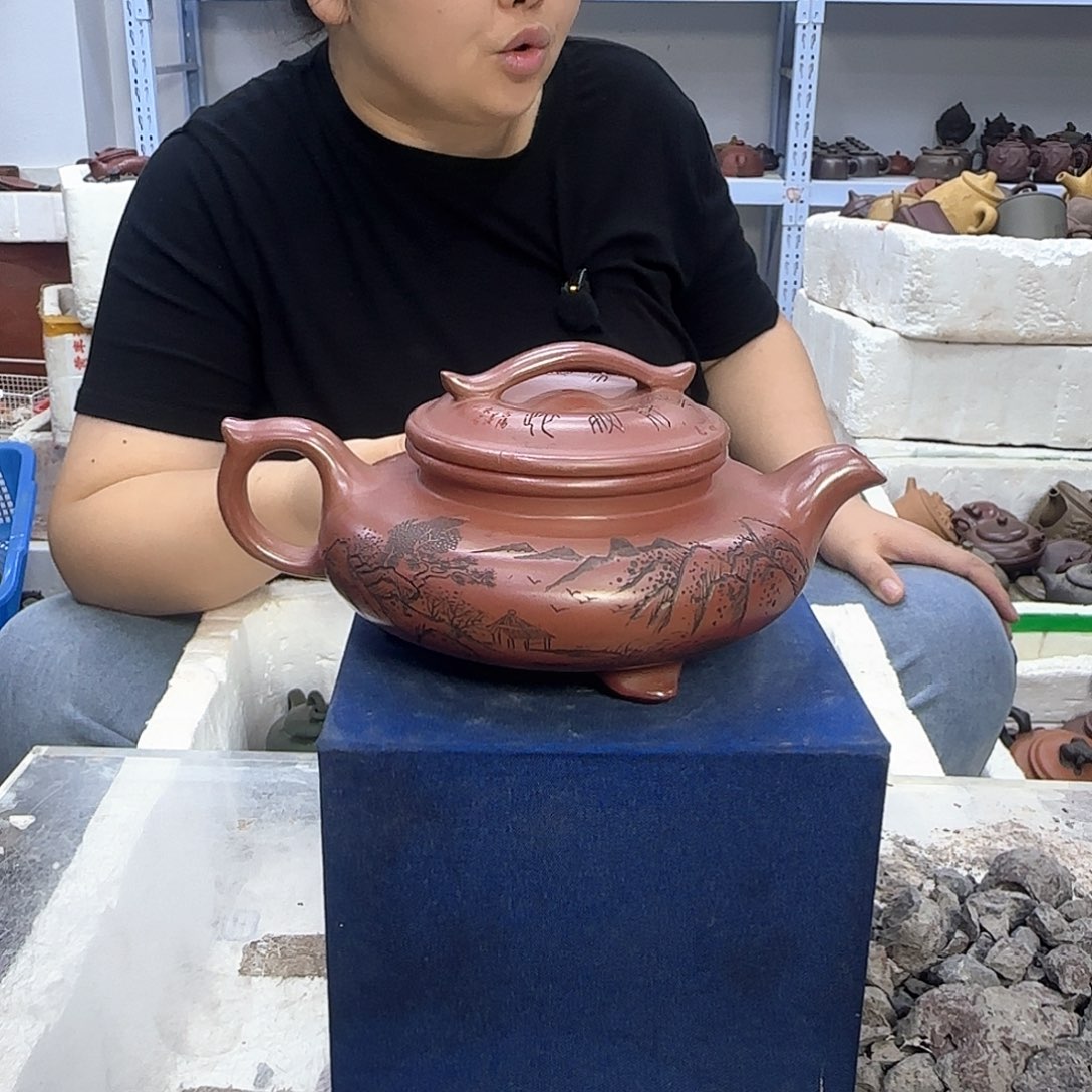 茶壶紫砂宜兴紫砂壶瑕疵