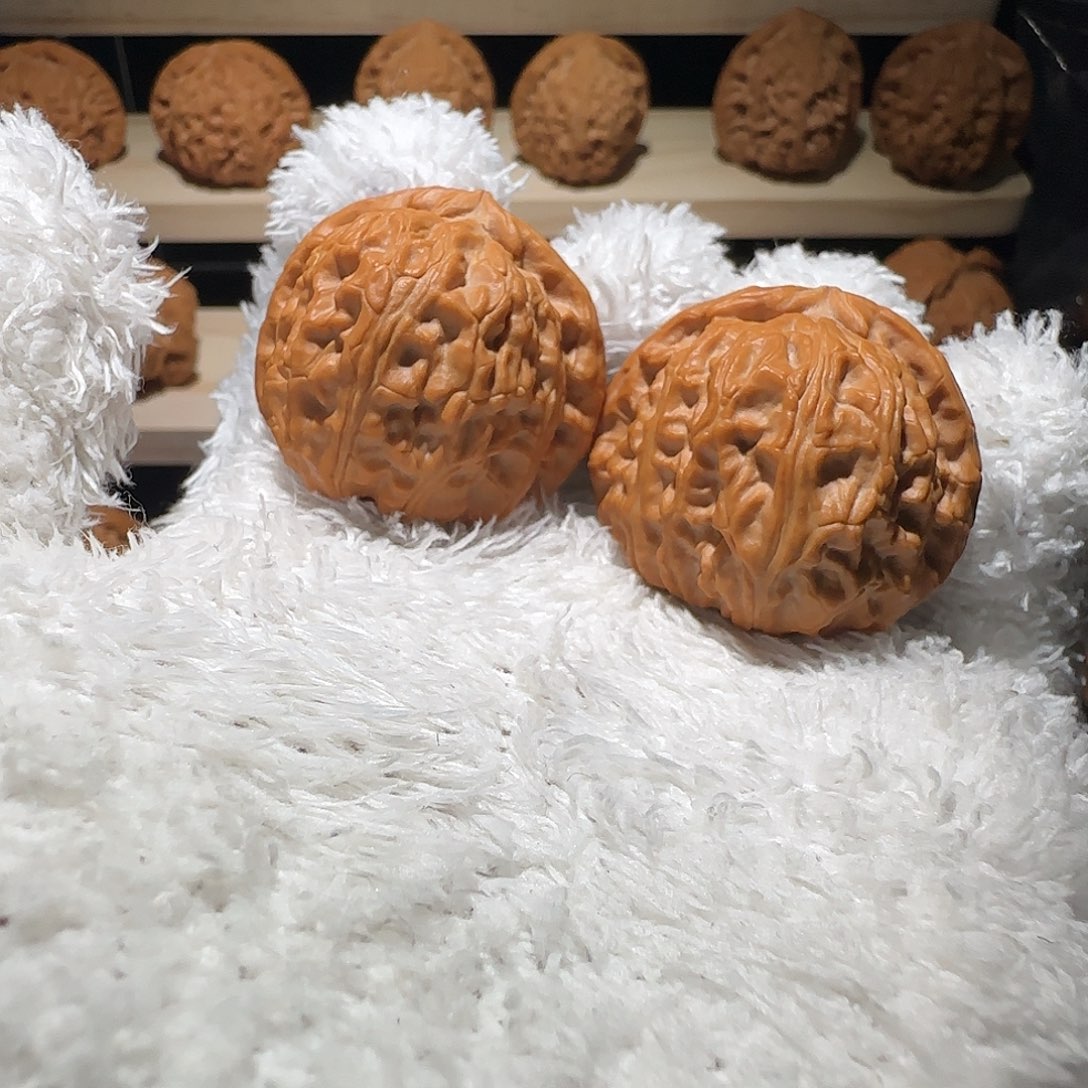 吊坠文玩核桃白狮子