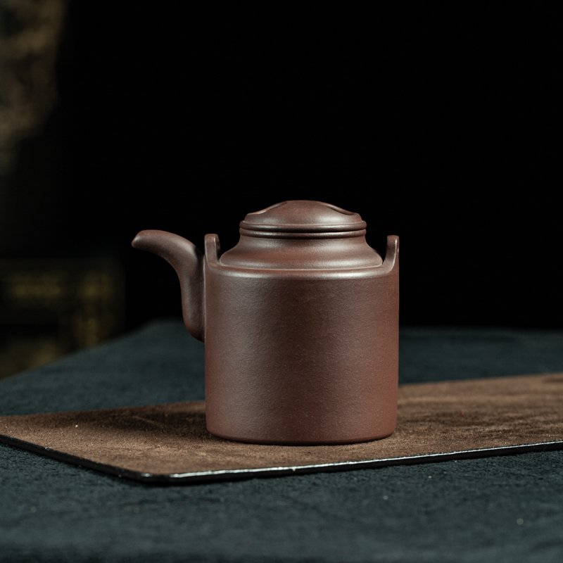 精工半手黄龙山原矿底槽青紫砂牛盖洋桶壶