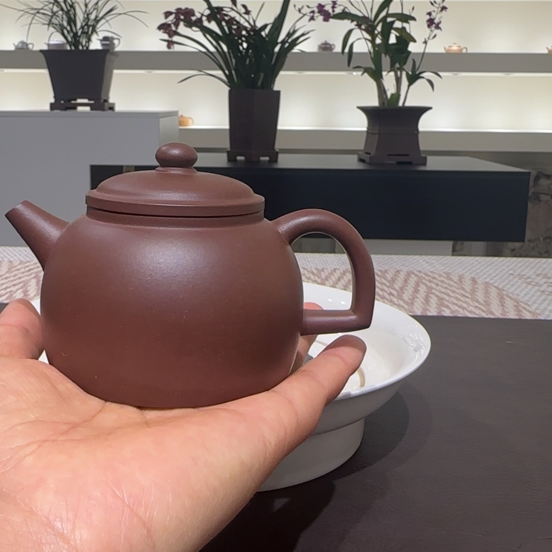 ****生紫砂茶壶四号井底槽青仲芳折把微瑕特价尾款