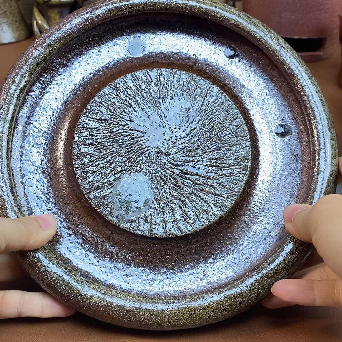 壶柴烧粗陶壶承一物一拍21.5