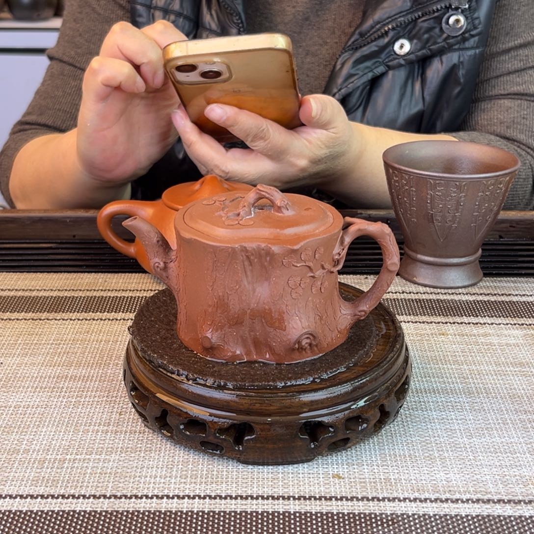 紫砂茶壶底槽清180cc