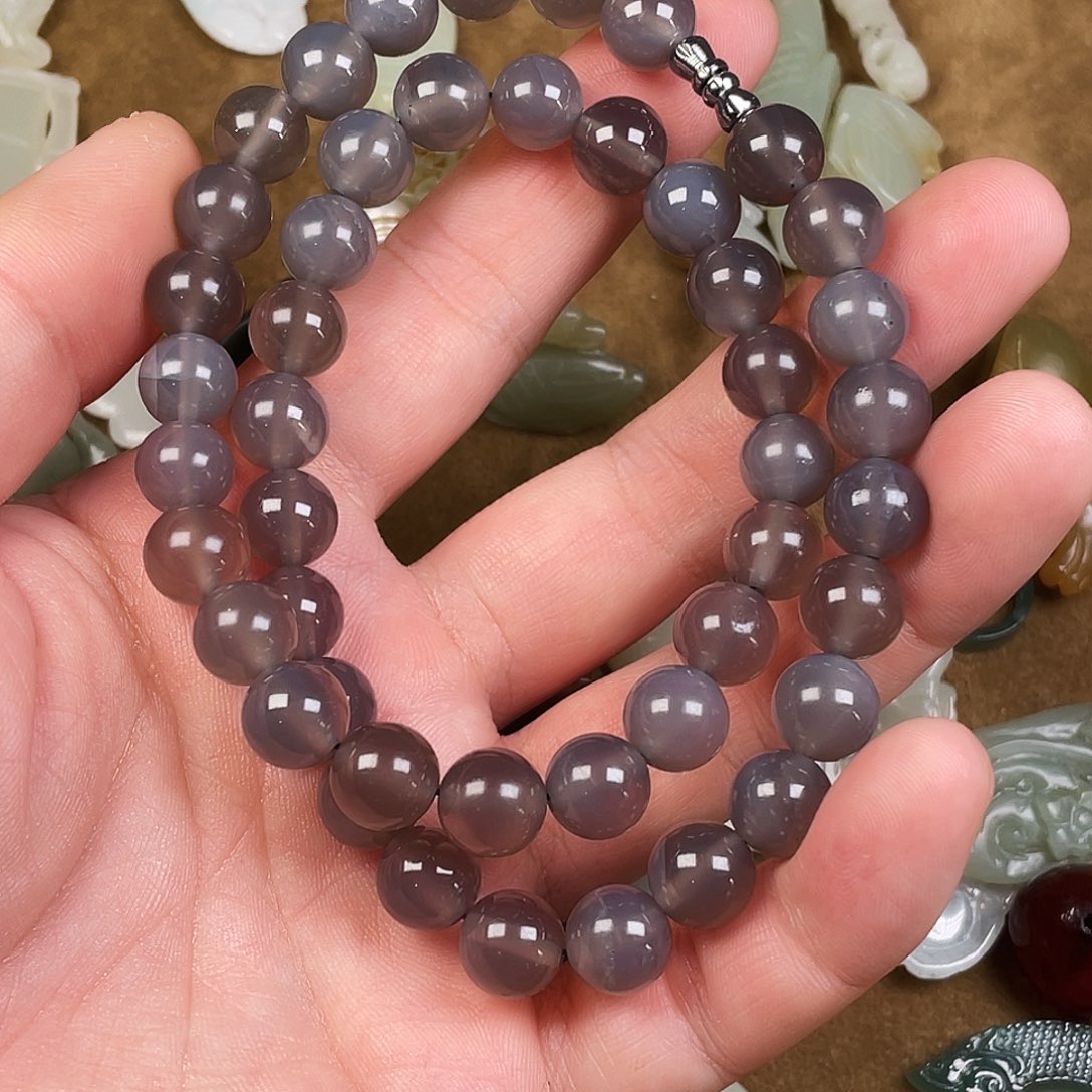 玛瑙/玉髓合金颈饰