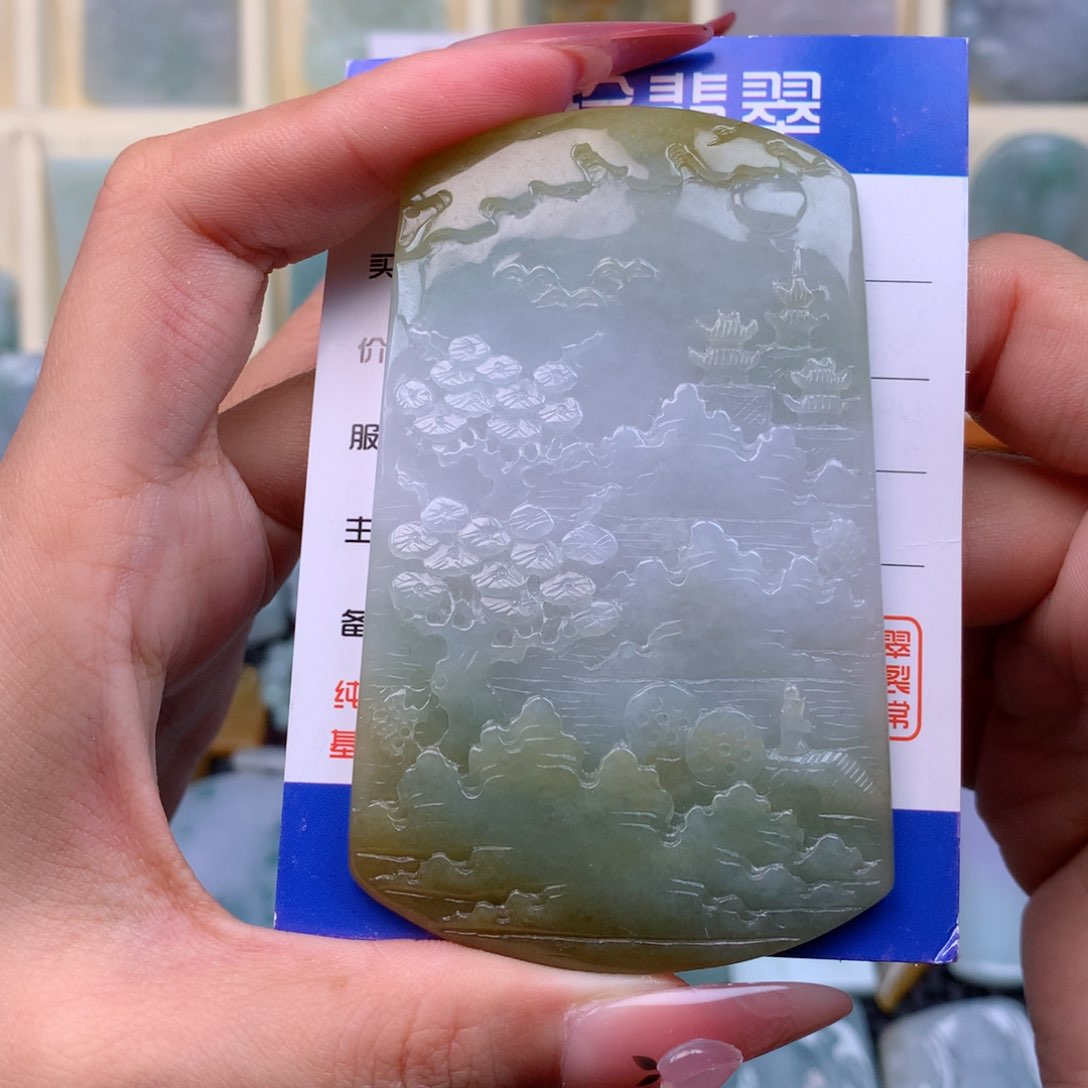 翡翠颈饰未镶嵌缅甸翡翠