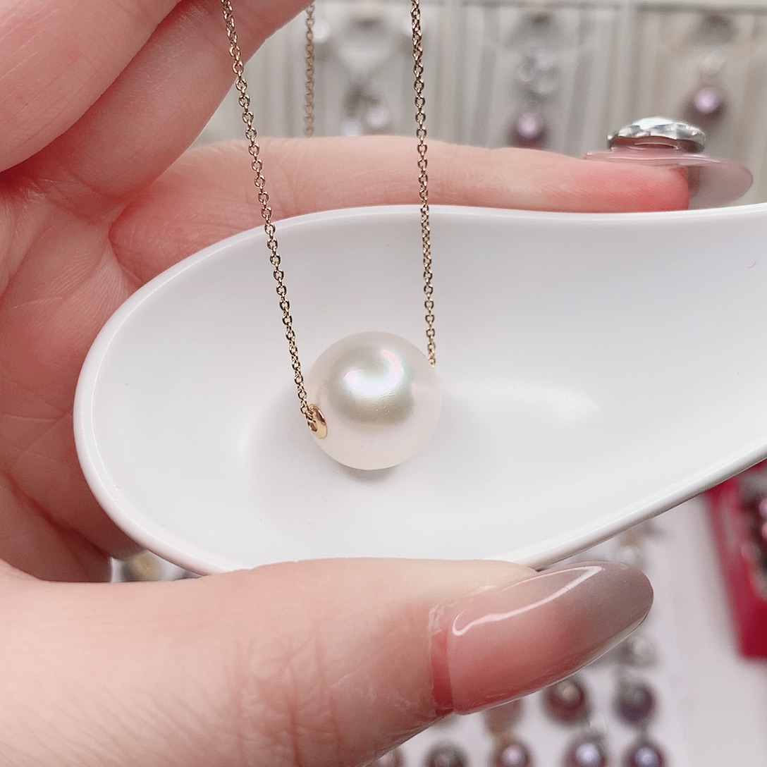 合金淡水珍珠吊坠(赠链)