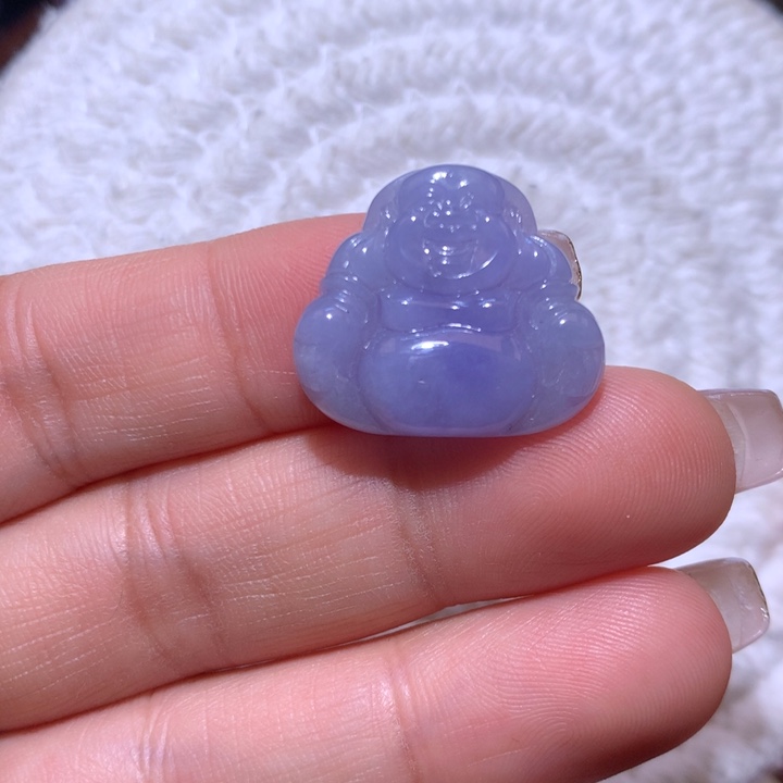 翡翠颈饰未镶嵌冰胶紫佛公