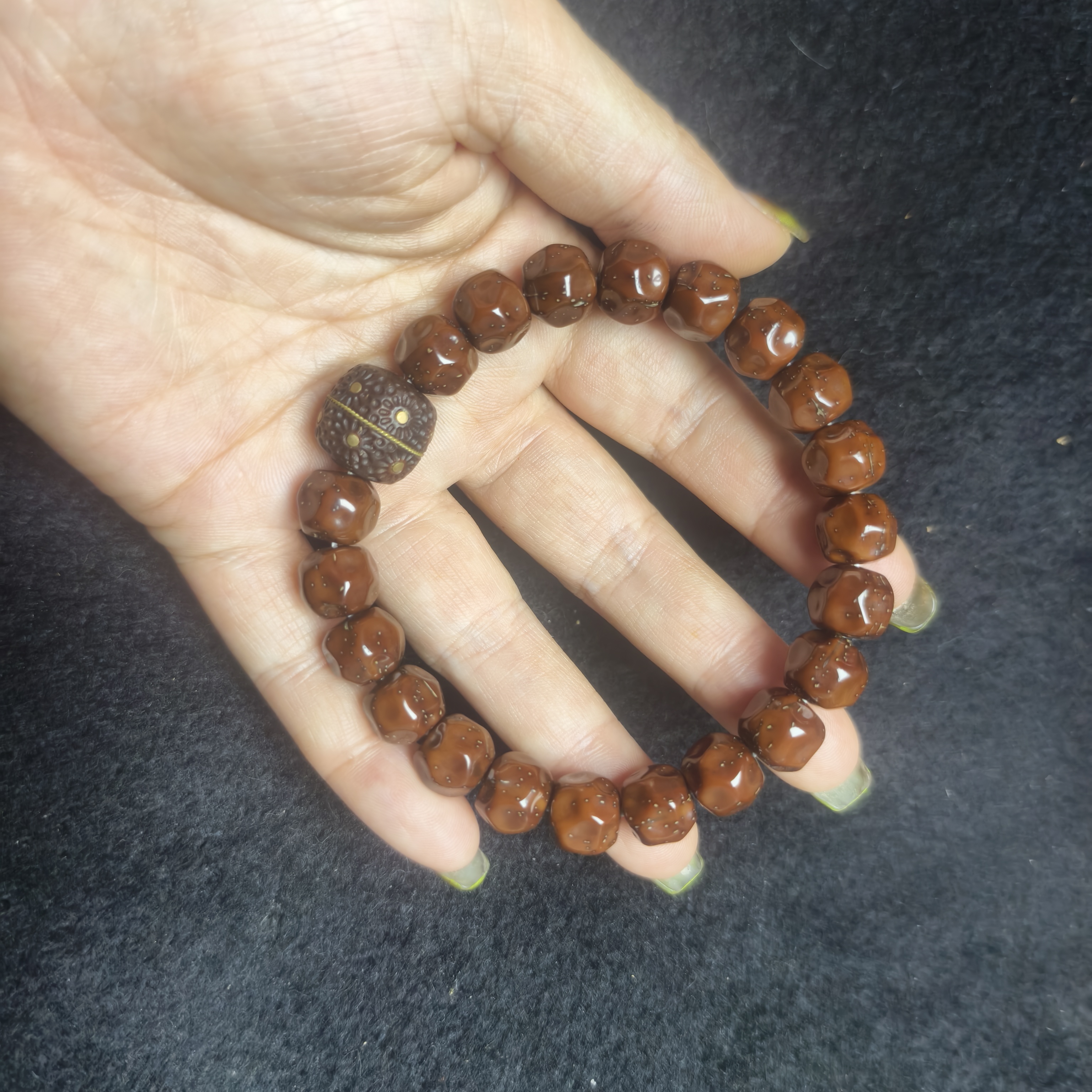 实心紫金鼠无相单圈11mm左右