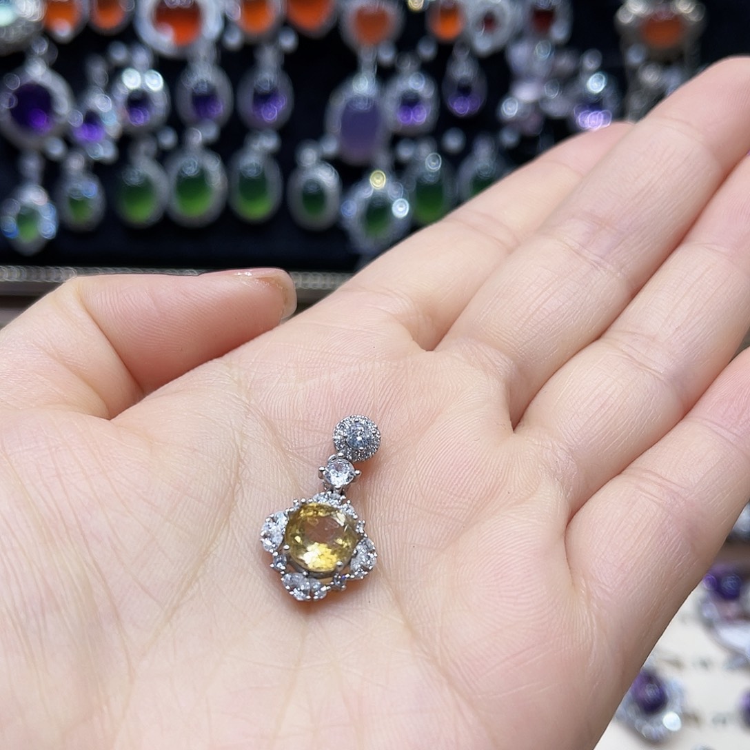 蛇纹石玉银S925镶嵌戒指