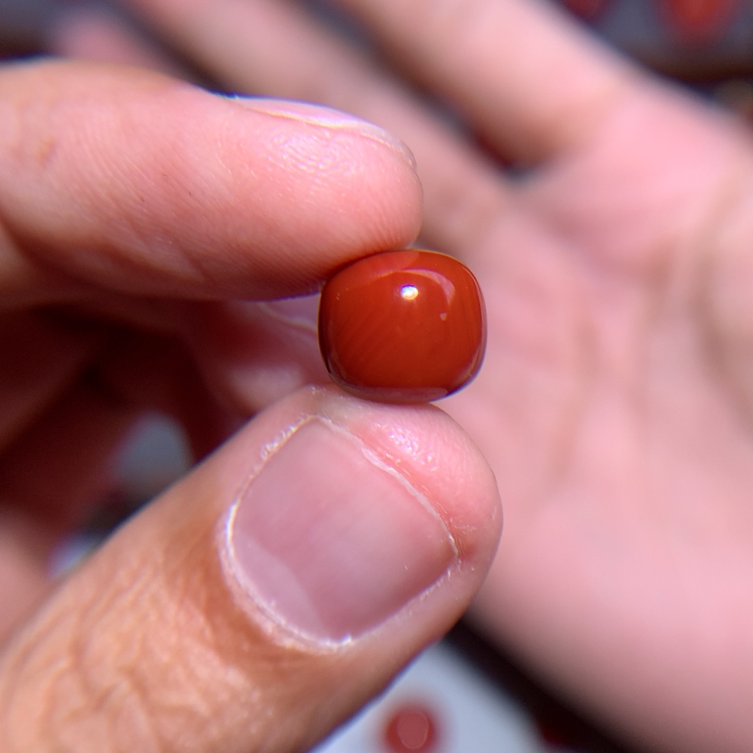 南红玛瑙老型9.8×8.8全满肉未镶嵌微纹