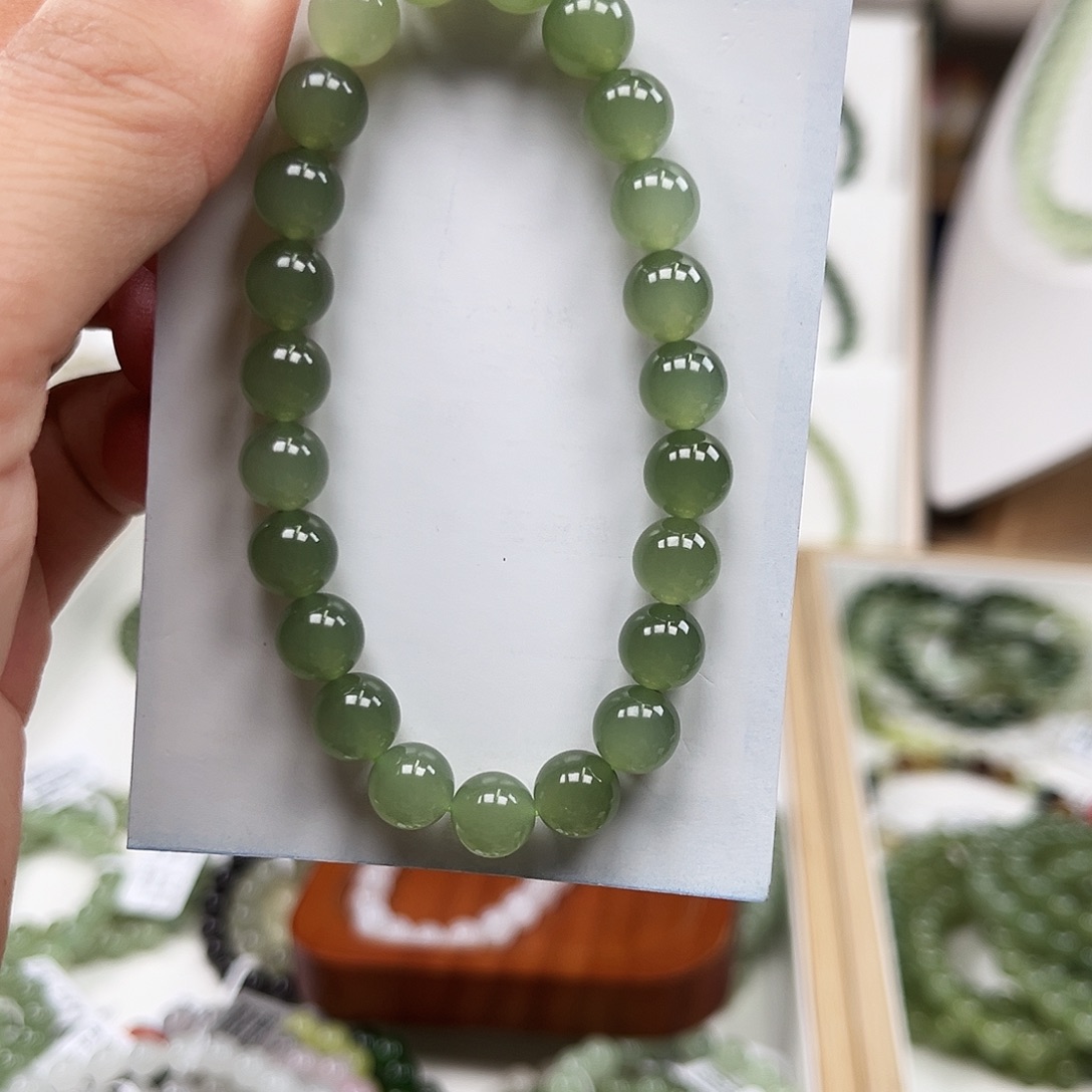 雨***和田玉未镶嵌手链